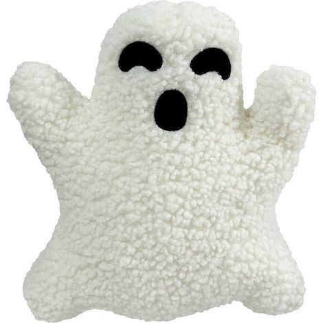 Halloween-Geisterkissen, bezauberndes Dekokissen für Halloween, niedliches, geisterförmiges Flanellkissen, 30 cm (1/5)