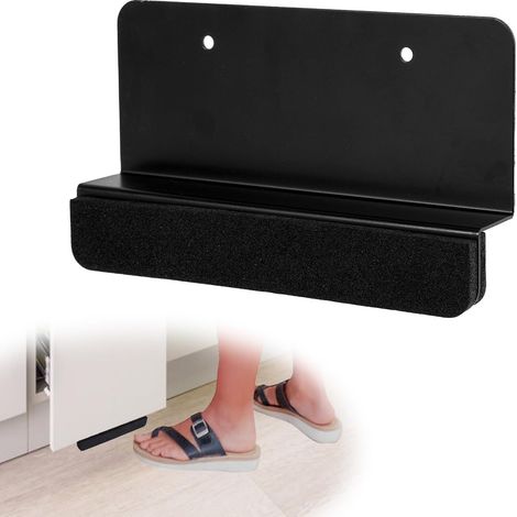 Poignée de Tiroir à Poubelle Sans Poignée, Tirette de Meuble Armoire à Poubelle Mains Libres Ouvre-Porte Sans Contact pour Tiroirs Poubelles Porte d'Armoire à Recouvrement Complet (Noir) (1/5)