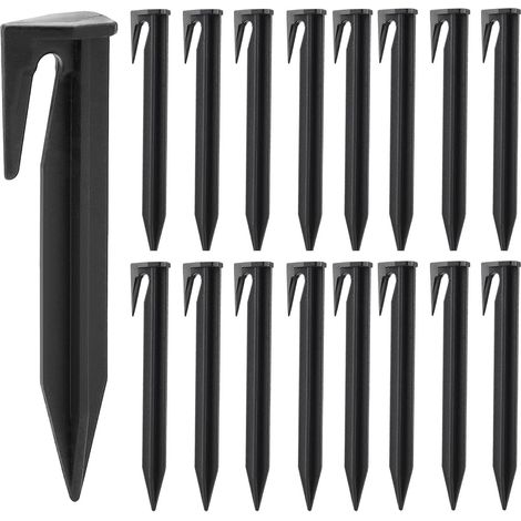 Piquet Fil Robot Tondeuse, Lot de 100 Piquets de Fixation pour des câbles de délimitation de Tondeuse robotisée, Clous de Fixation Crochets, Compatible 100 (1/5)