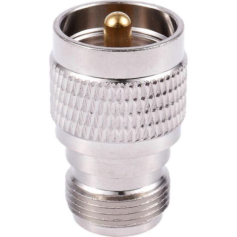 Adaptateur coaxial UHF mâle PL259 vers connecteur RF femelle droit (1/5)