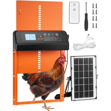 Porta per Pollaio Alimentata a Energia Solare e a Batteria con