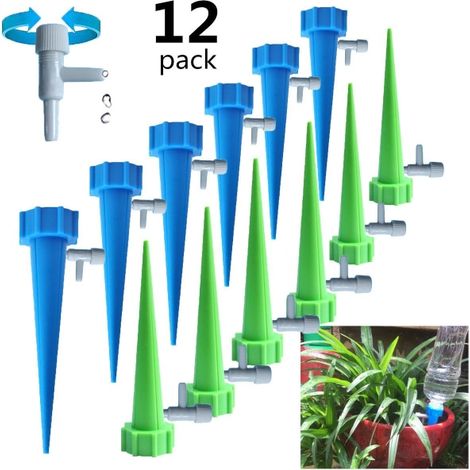 Système d'irrigation automatique avec bouteille PET pour plantes en pot - 12 pièces
