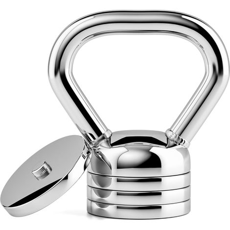 Kettlebell en acier réglable 5 kg/10 kg - Haltère kettlebell réglable pour musculation, fitness, entraînement à la maison (1/5)