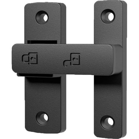 Schuifdeurslot - Grendel Voor Schuifdeur - Zinklegering - 90° Of 180° Instelbaar - Voor Glazen Schuifdeur En Hordeur - 1 Stuk (1/5)