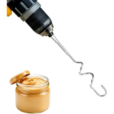 Accessories for Stainless Steel Hand Mixer, Cream Peanut Butter Mixer Whisk Egg Compatible with Most Cordless Drills Drill Not Included (Style 3) (1/5)