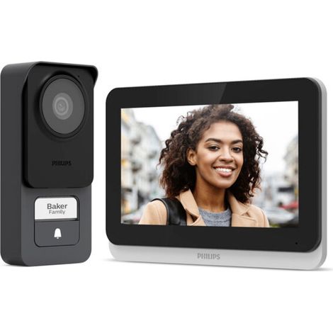 Philips WelcomeEye Connect 3 Video-Türsprechanlage WLAN Komplett-Set 1 Familienhaus