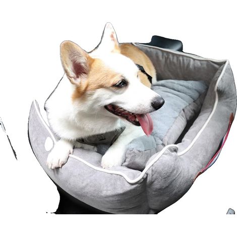 Cama para perros para coche, diseño antideslizante, cojín extraíble, GRIS (1/2)