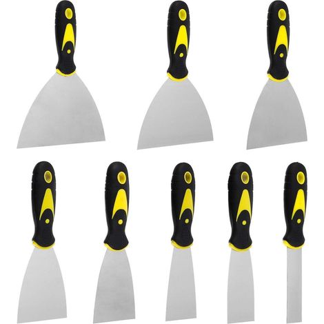 Spachtelset 8-tlg Edelstahl rostfrei ergonomischer Kunststoffgriff (1/5)