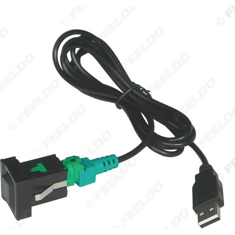Compatible with Volkswagen, Skoda and Audi RCD510 and RNS315 car audio CD adapters, USB cable with switch. (1/5)