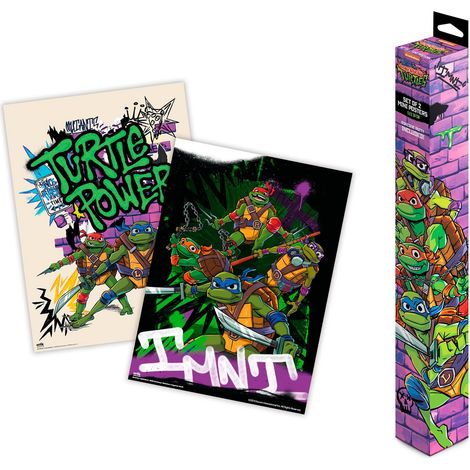 Set de Mini Posters Tortues Ninja Décoration Murale (1/5)