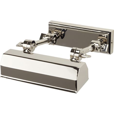Applique Quadri E Specchi Contemporanea Chawton Acciaio Nichel Lucido 1 Luce E14 (1/4)