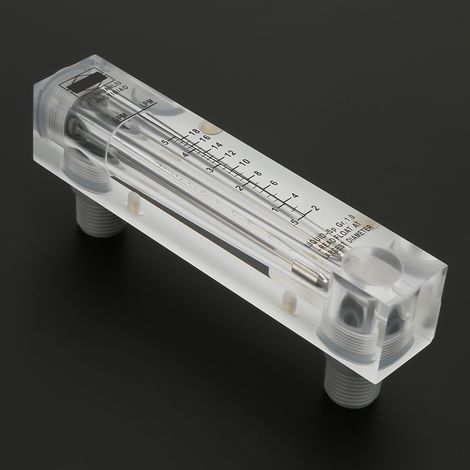 LZM-15 Drehknopf-Durchflussmesser für Flüssigkeiten, 0,5–5 GPM, Durchflussmessung ZG1/4" (1/5)