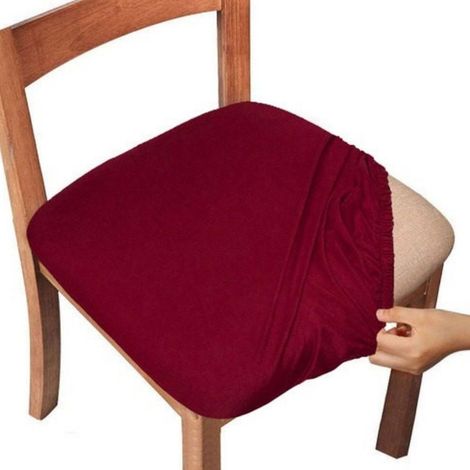 Housse de chaise amovible antidérapante et élastique Cheers pour cuisine et salle à manger (1/4)