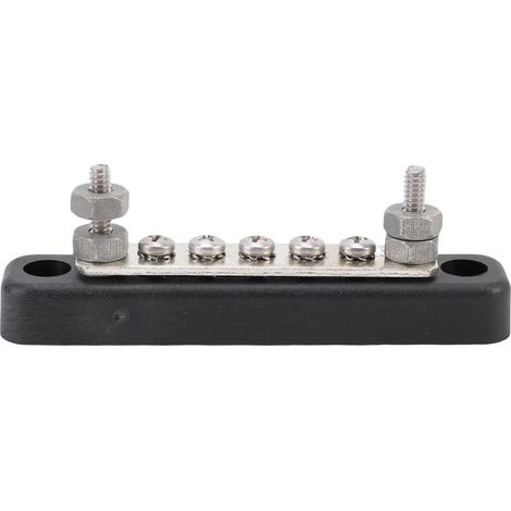 Bloc de Distribution d'énergie, 12 V 24 V 100 A, Goujons 2 x 5 mm, vis 5 x 4 mm pour Voiture, Bateau, Camping-Car (1/5)