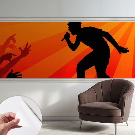 Fototapete Selbstklebend - Wandtattoo - leicht anzubringen - Wandverkleidung Rhythmische Szene 250x104 cm (1/5)