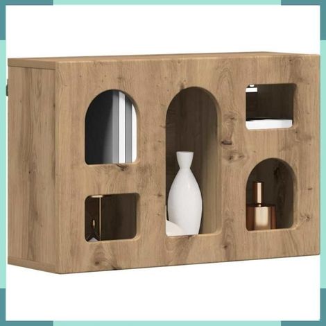 Armoire suspendue - 891383 - Chêne artisanal - 60 x 20 x 40 cm - 5 étagères (1/5)