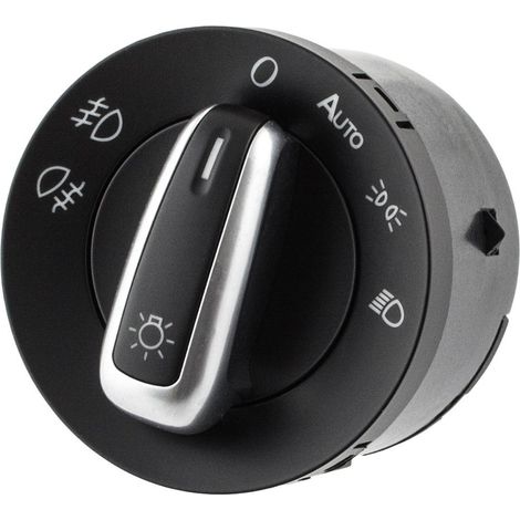 VW Golf V 03-09 Lichtschalter CHROM + AUTO (1/2)