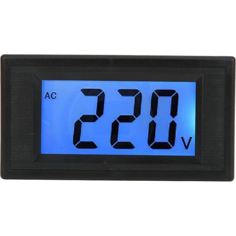 Voltmètre Numérique AC 80-500V à Deux Fils avec Affichage LCD YB5135D pour Tableau (1/5)