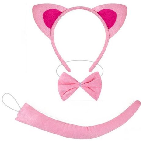 Bandeau à oreilles de chat, accessoire pour cheveux pour filles et femmes, accessoire de fête et de déguisement pour costumes de chat, rose, taille unique. (1/5)