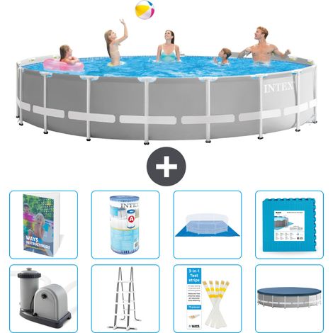 Prism Frame Pool Rund - 549x122 cm - 9-teilig S602