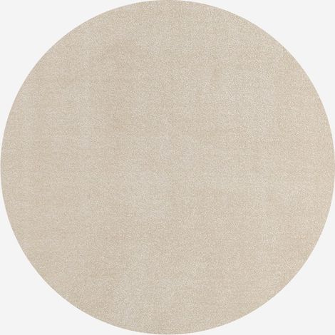 Tappeto rotondo frisée antiacaro color crema Milano Unit CRE101 (1/3)