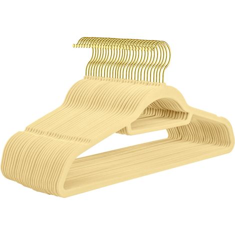 Bardusch-Lot de 30 cintres antidérapants en ABS floqué, pour le rangement de vêtements à la maison. Porte-vêtements magique et sans coutures.......""" (1/5)