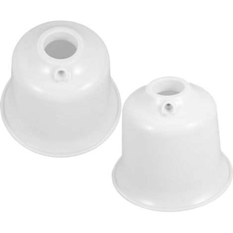 2-teilige Deckenventilator-Abdeckungen, kegelförmige, dekorative Staubschutzplatten mit einfacher Montage für Ventilatorwechsel und Wartung