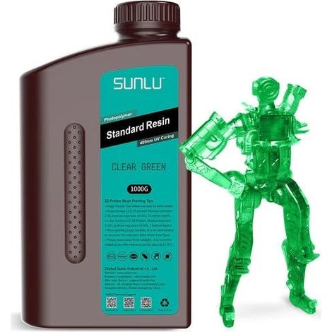 SUNLU Standard 3D Resin SUNLU Standard 3D Resin 1000g Clear Green