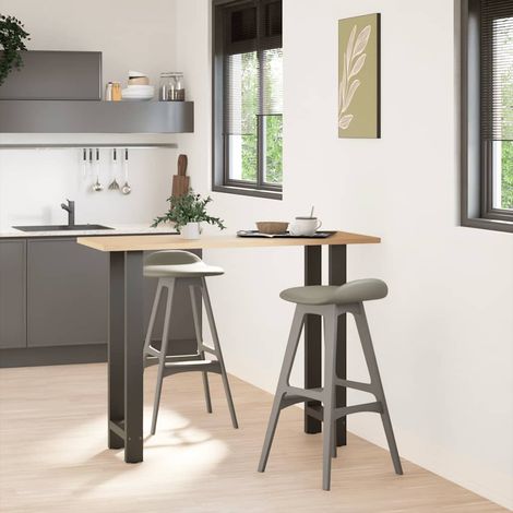 Pied de meuble,Pieds de table de bar Anthracite 2 pièces 50 x (100-101) cm Acier CFW31224 (1/5)
