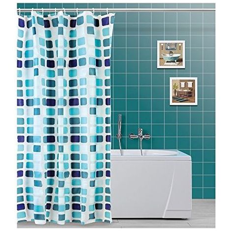 Feridras Tenda Doccia Multicolore Con Ganci In Vinile 180X200Cm (1/5)