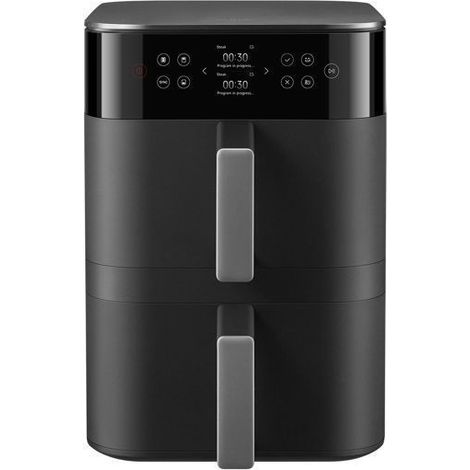 XIAOMI Friggitrice ad Aria 12L - Friggitrice senza olio a doppia zona - 40 a 230 °C - 14 modalità preimpostate - Programmazione intelligente - 2800W