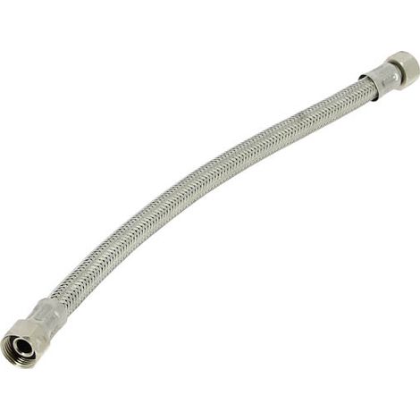 Flexible sanitaire inox DN10 Femelle 3/8 – Longueur 300mm – Pression 16 Bar – Température max 110°C – Raccords laiton nickelé – IFT