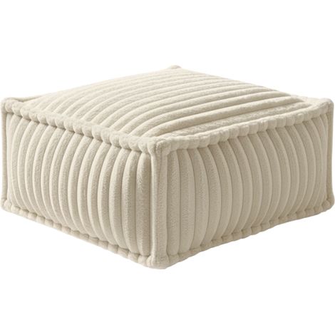 Module méridienne pour canapé modulable fourrure côtelée BANANAIR 80x60 cm beige