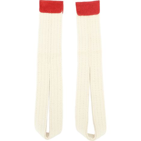 Paire de Sangles de Poignet de Levage en Polyester Doux, Antidérapantes pour l'Entraînement en Force, Blanc (1/5)
