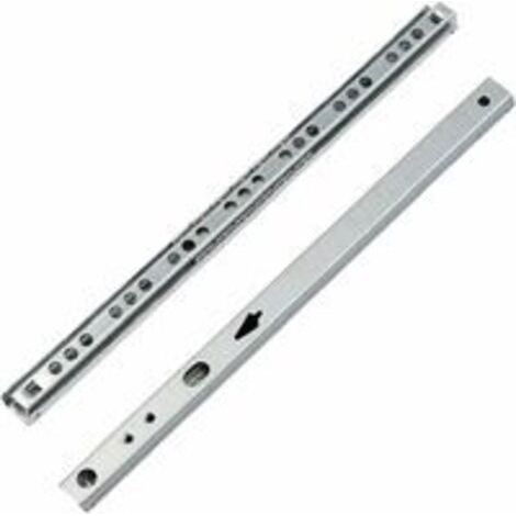 Coulisse Tiroir 1 paire Glissières pour Tiroirs en Métal à Roulement à Billes Coulisses à Bille Rails de Tiroirs à Coulisse Glissières à Roulement à Billes pour Tiroir de Meubles 246x17x10mm (1/5)