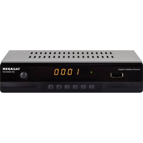 MegaSat HD 6000 DS Ricevitore satellitare HD USB anteriore Numero di sintonizzatori: 1 (1/3)