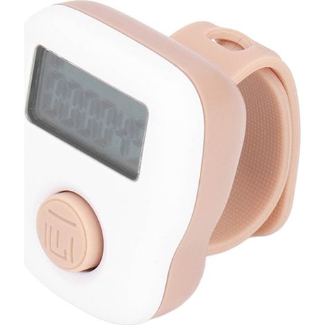 Compteur digital rechargeable USB étanche en silicone - Décompteur manuel lumineux avec anneau blanc (1/5)