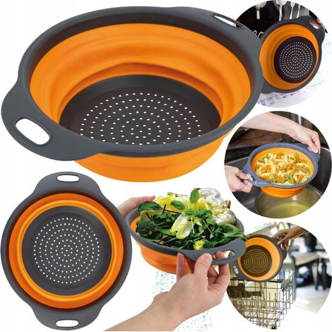 Colador plegable de silicona grande de 24 cm Vergionic