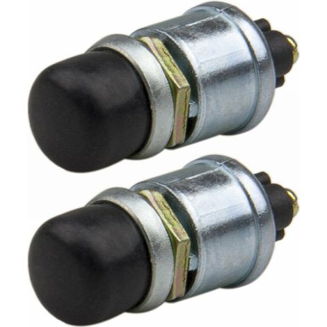 Adecuado para dos interruptores de arranque de motor de botón pulsador de alta resistencia, interruptor de arranque instantáneo de alta resistencia (50 amperios). (1/4)
