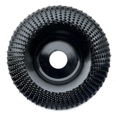 noir Disque de ponçage pour meuleuse d'angle 125 x 22 mm, meule ronde, disque à polir pour le travail du bois (1/4)