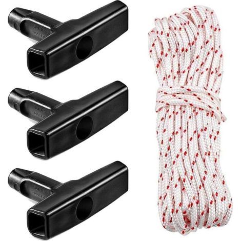 Corde de démarrage, 10 m, 3,0 mm, avec 3 poignées de démarrage, pour tondeuse, tronçonneuse, coupe-bordure, coupe-bordure, pièces de moteur (1/5)