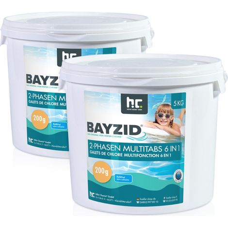 2x 5 kg BAYZID® 2-Phasen-Multitabs 200g 6in1