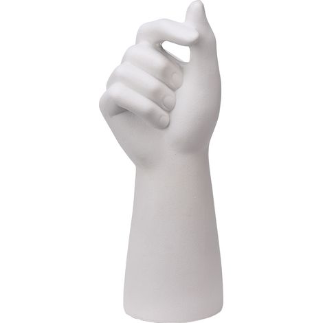 Vase de table blanc, vase décoratif en céramique de 10 cm de long (1/5)