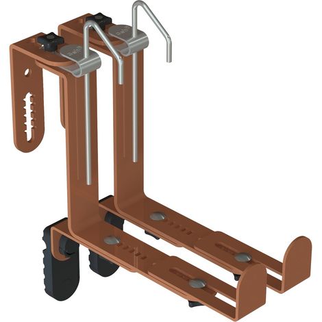 Geli 2 Blumenkastenhalter TYP U Terracotta 3-fach verstellbar (1/3)