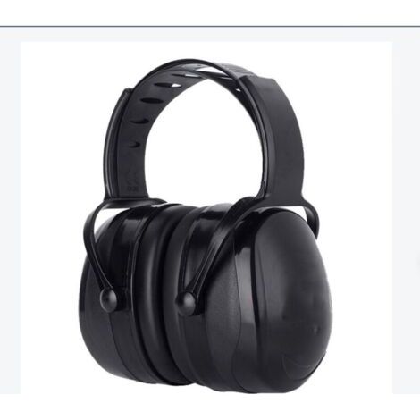 QORVA-Casque Anti Bruit Adulte Réglable Confortable, avec Une Atténuation de, pour Milieu Bruyant ou Stressant-Noir