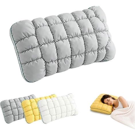 Oreiller rafraîchissant effet guimauve, oreiller matelassé frais au toucher pour adultes, oreiller moelleux et léger comme un nuage avec soutien de la nuque et du dos. (1/5)