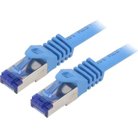 Cordon de raccordement S-FTP Cat.6a bleu - 2m