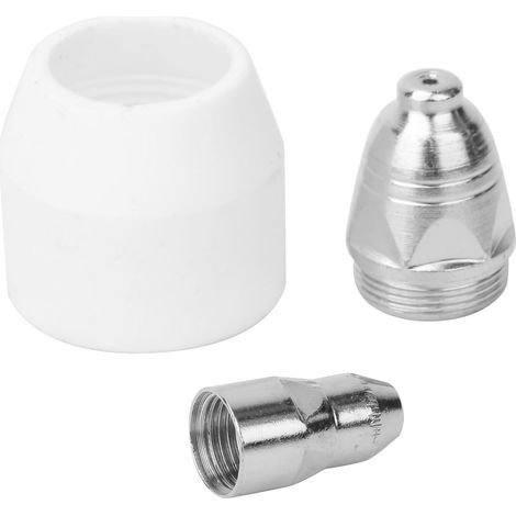 Lot de 30 électrodes P80 pour torche plasma, pointes avec buse céramique, consommables de coupe plasma (1/5)