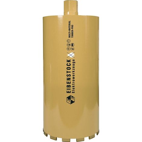 Couronne de forage diamantée à sec Eibenstock 1¼, Ø 182 mm, 350 mm de longueur utile, 14 segments