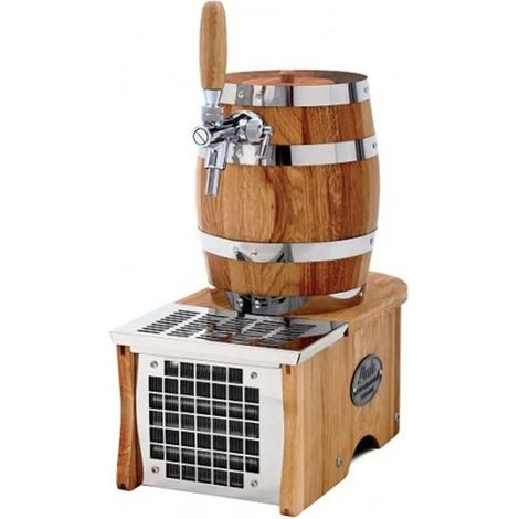 Tireuse à bière Soudek 20 Green Line, refroidisseur sec traversant 1 voie, 20 L/h, écologique R290, design fût en chêne et acier inoxydable, efficacité 45% supérieure